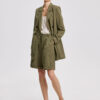 Double-Breasted Linen-Cotton Blazer - Image 4