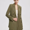 Double-Breasted Linen-Cotton Blazer