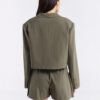 Single-breasted Cropped Blazer - Image 4